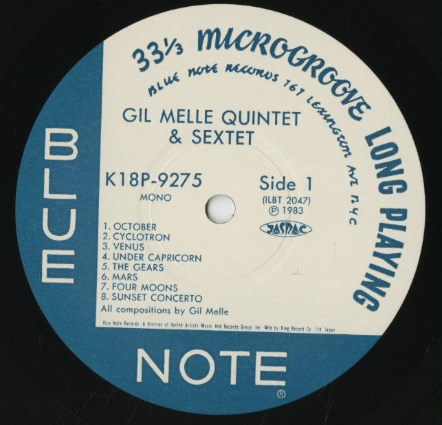 Gil Mellé / ギル・メレ / Quintet & Sextet (K18P-9275)