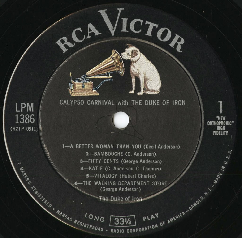 The Duke Of Iron - Calypso Carnival (LPM-1386) 1957 US RCA|中古LP