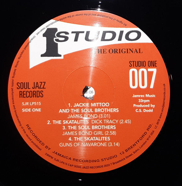 V.A./ Studio One 007 - Licensed To Ska -2LP (SJR-LP515)