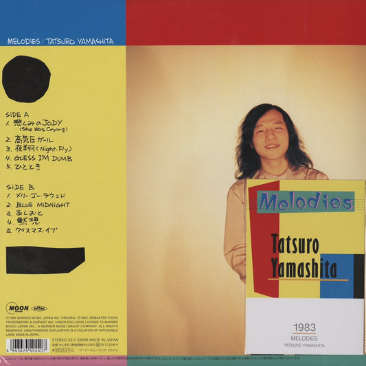 Tatsuro Yamashita Melodies WPJL-10258 2025 Moon Records Japan LP 山下達郎 メロディーズ back