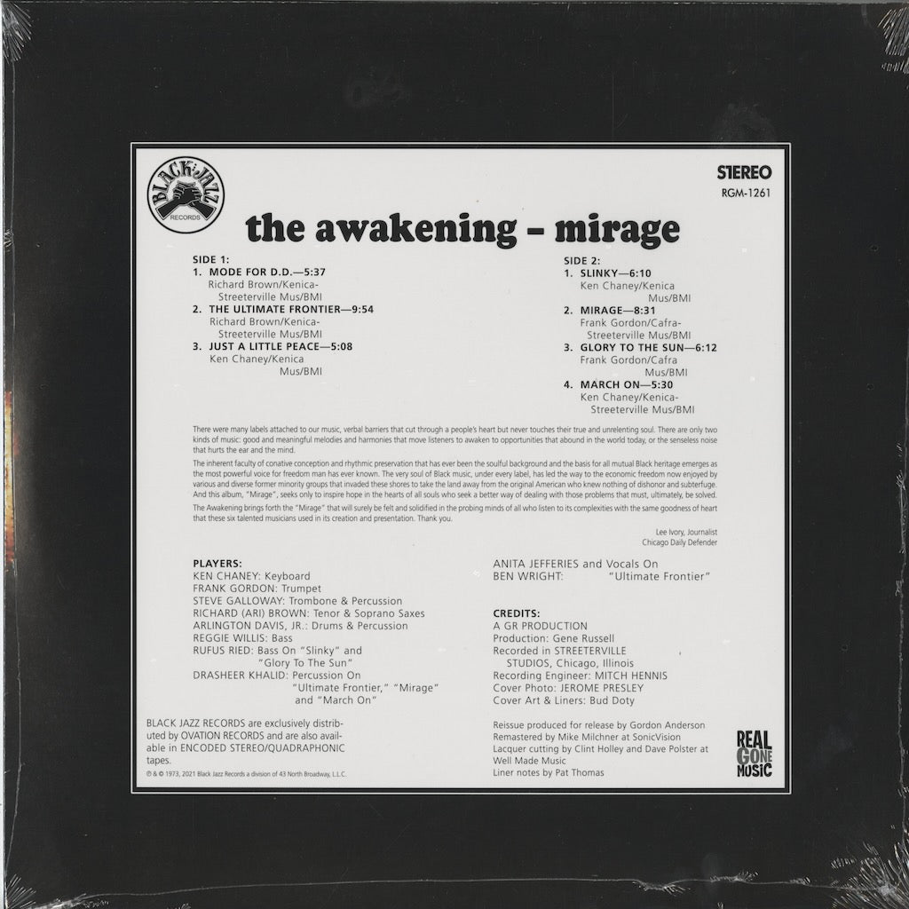 The Awakening Mirage RGM-1261 LP 2026 US Real Gone Music back