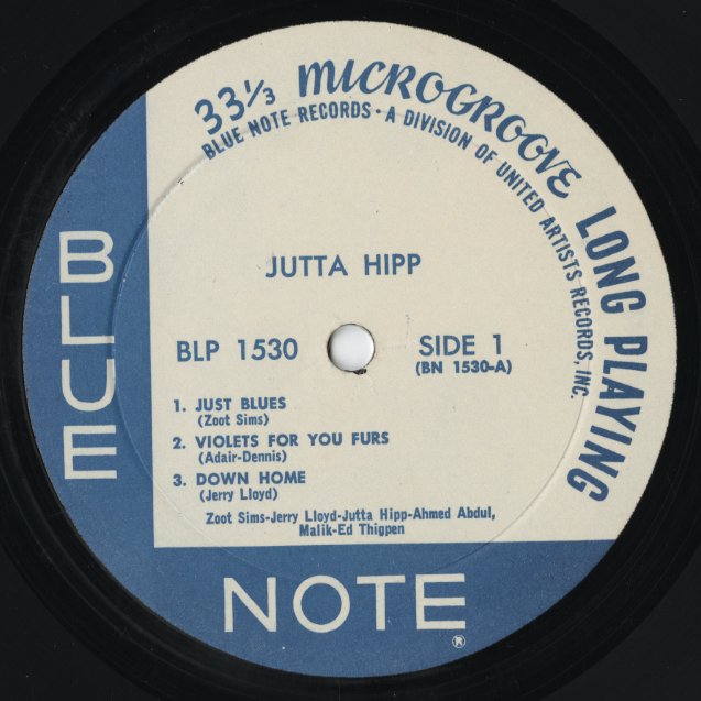 Jutta Hipp / ユタ・ヒップ / Jutta Hipp With Zoot Sims (BN 1530) 1972 US Blue Note-UA MONO