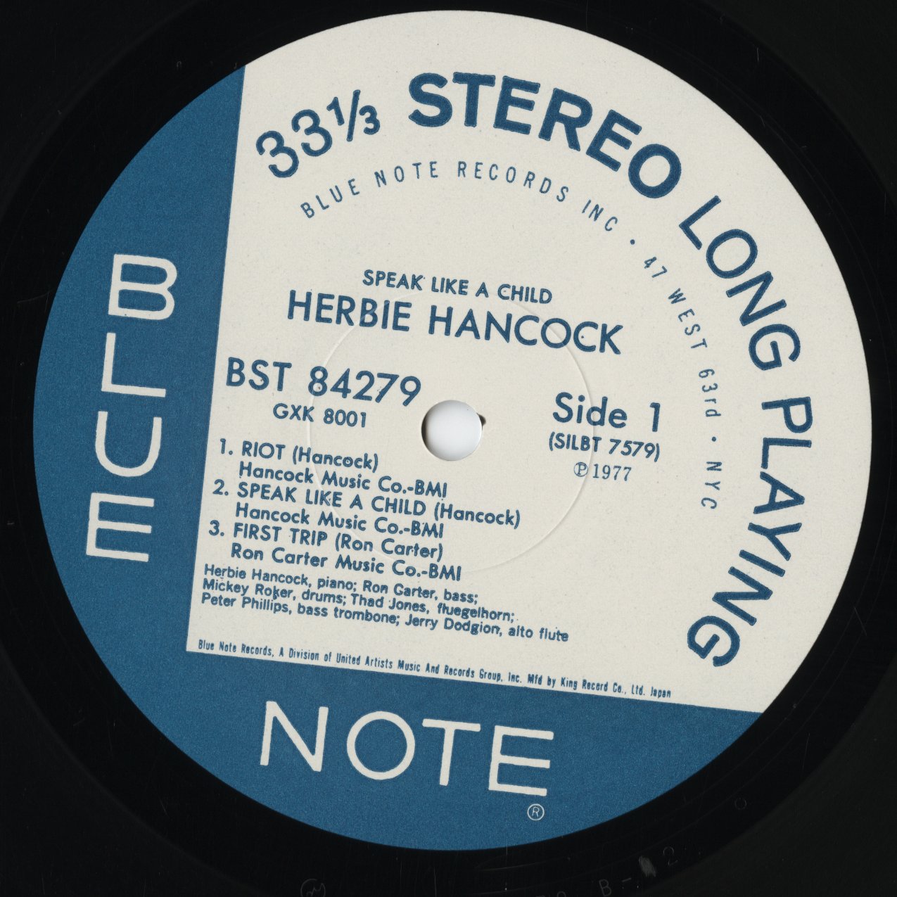 Herbie Hancock - Speak Like A Child (GXK 8001) LP 1977 JPN Blue Note / King Record|中古LP