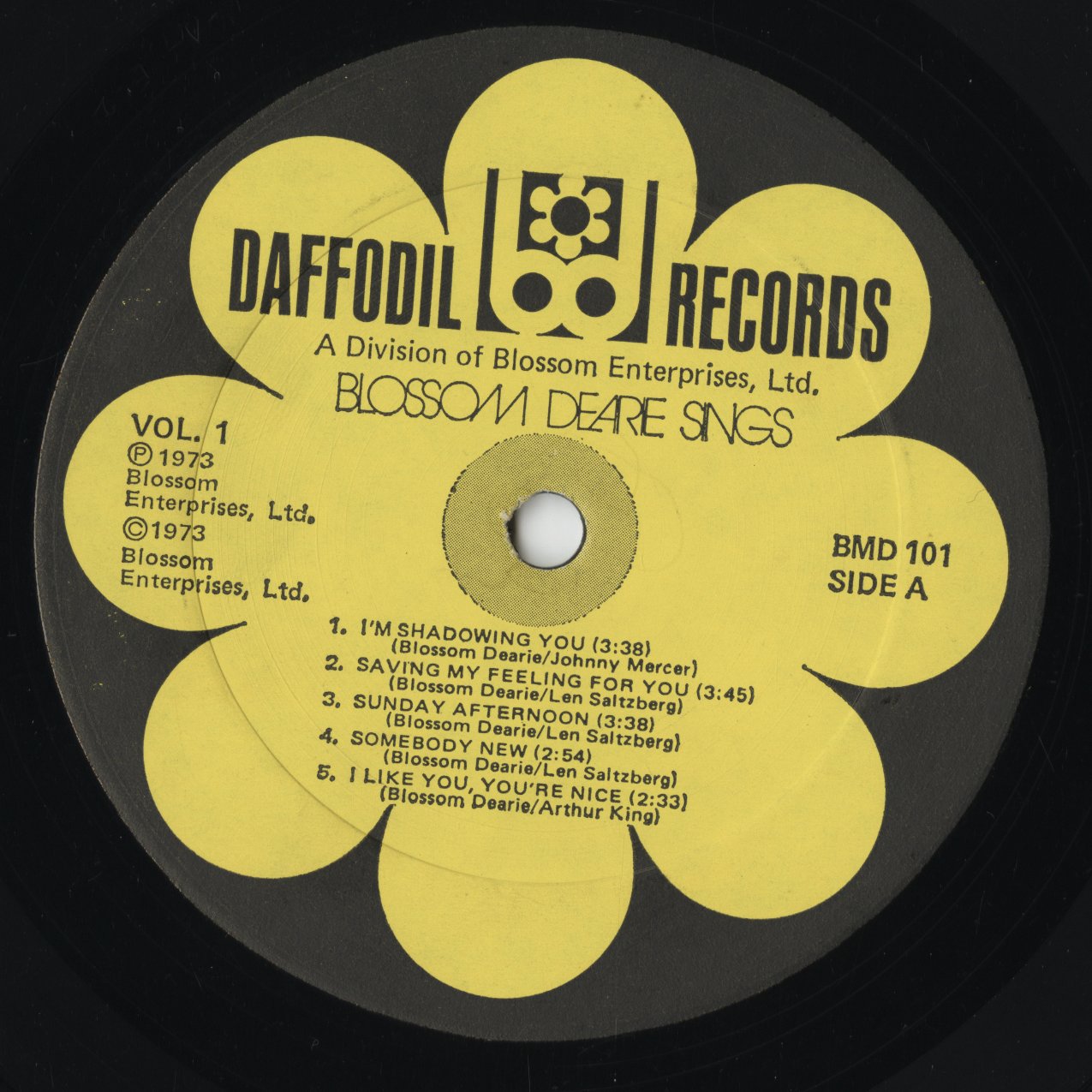 Blossom Dearie – Sings Vol.1 (BMD 101) LP 1973 US Daffodil|中古LP