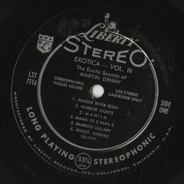 Martin Denny / マーチン・デニー / Exotica Vol.III - STEREO (LST 7116) - Black Lbl.