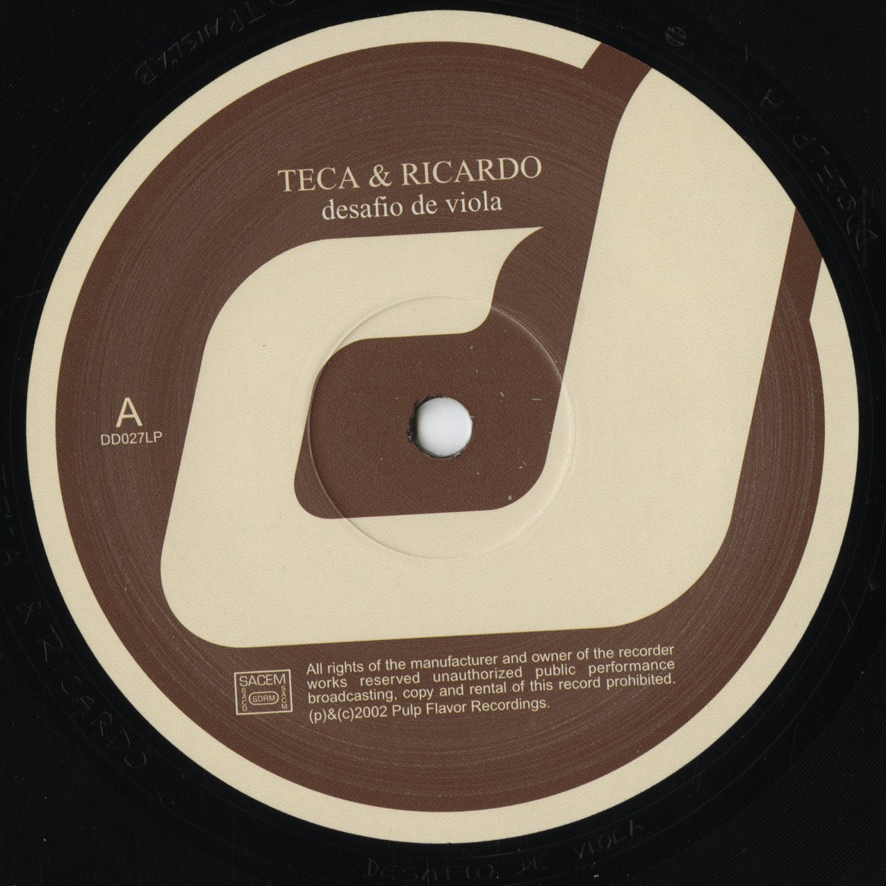 Teca & Ricardo - Desafio De Viola (DD027LP) 2002 FRA Dare-Dare|中古LP
