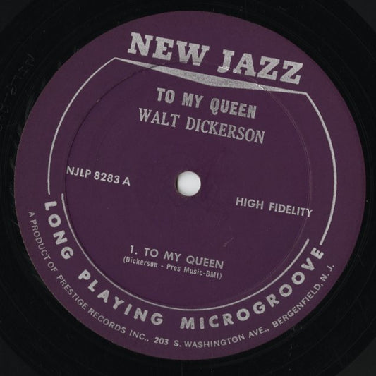 Walt Dickerson - To My Queen (NJLP 8283) LP 1963 US New Jazz|中古LP