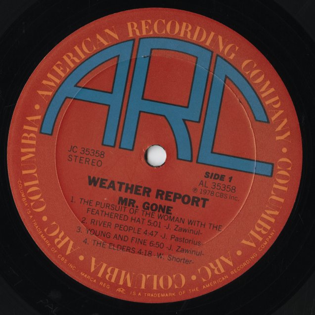 Weather Report / ウェザー・リポート / Mr. Gone (JC35358)
