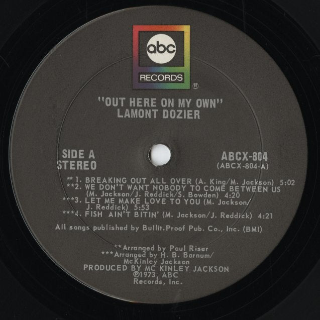 Lamont Dozier / ラモン・ドジャー / Out Here On My Own (ABCX804)