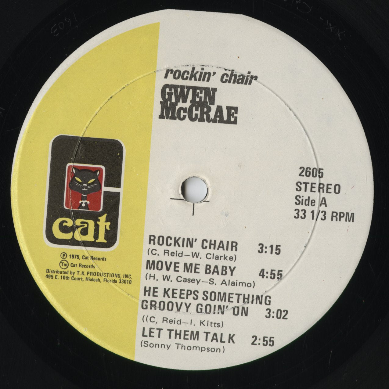 Gwen McCrae - Rockin' Chair (CAT-2605) 1975 US CAT Records|中古LP