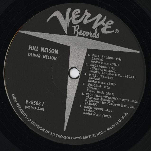 Oliver Nelson / オリヴァー・ネルソン / Full Nelson (V-8508) MONO
