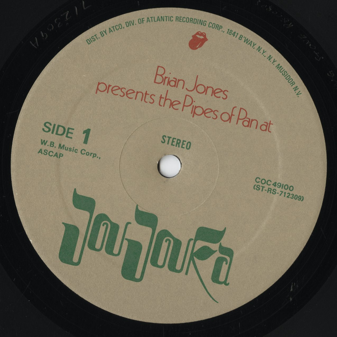 Brian Jones - Presents The Pipes Of Pan At Joujouka (COC49100) LP 1971 US Rolling Stones Records|中古LP