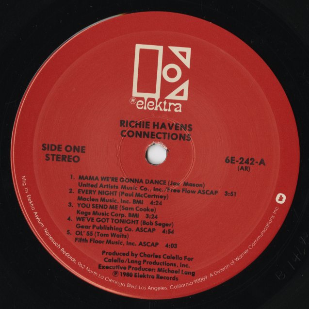 Richie Havens - Connections (6E-242) LP 1980 US Elektra|中古LP