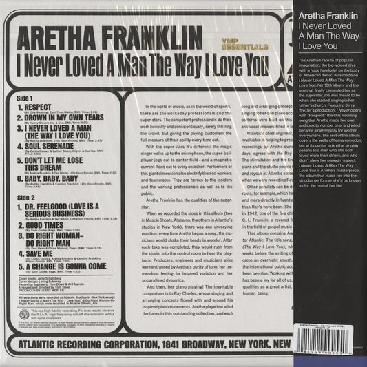 Aretha Franklin / アレサ・フランクリン / I Never Loved A Man The Way I Love You -180g MONO (E084)