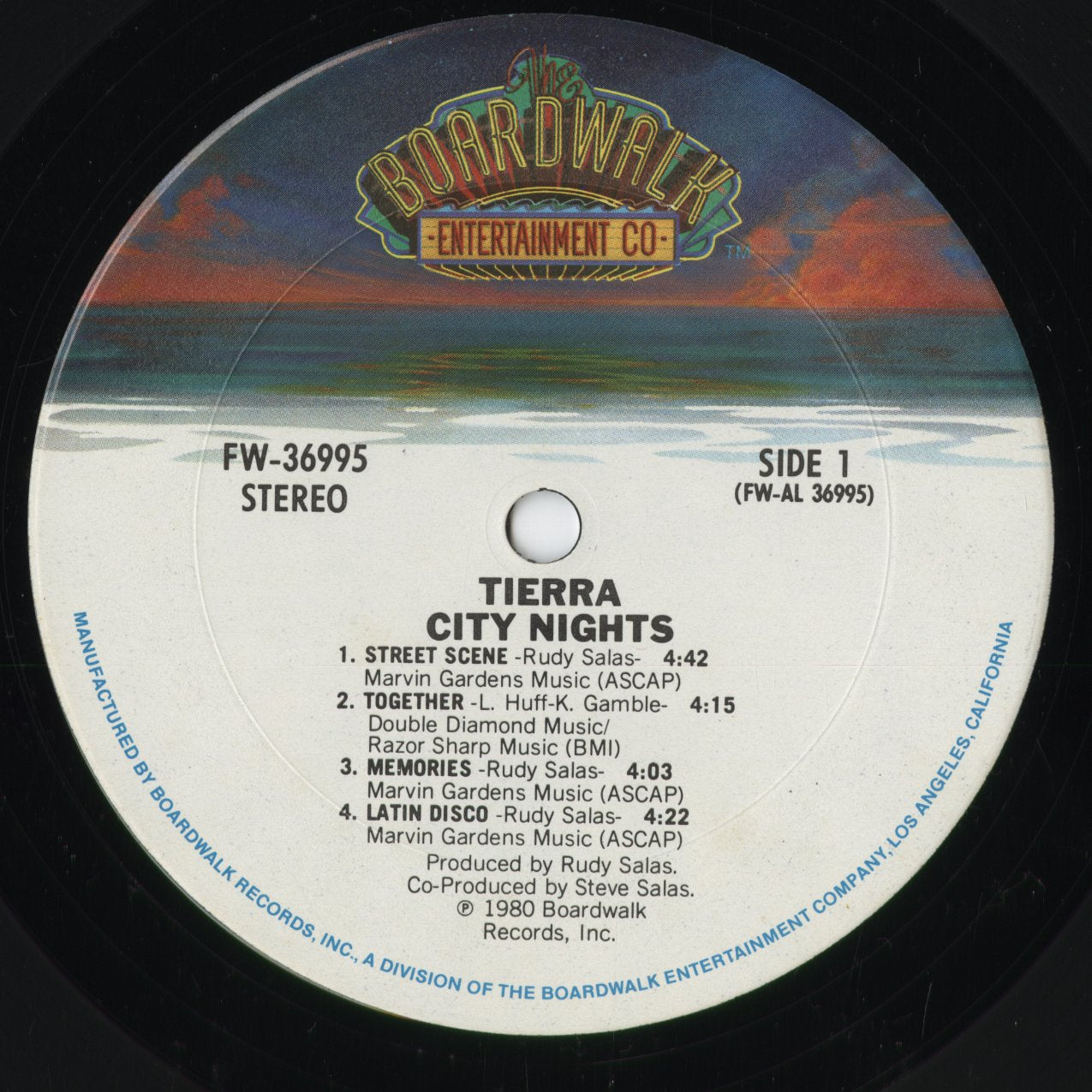 Tierra - City Nights (FW 36995) 1980 US Boardwalk Entertainment Co|中古LP
