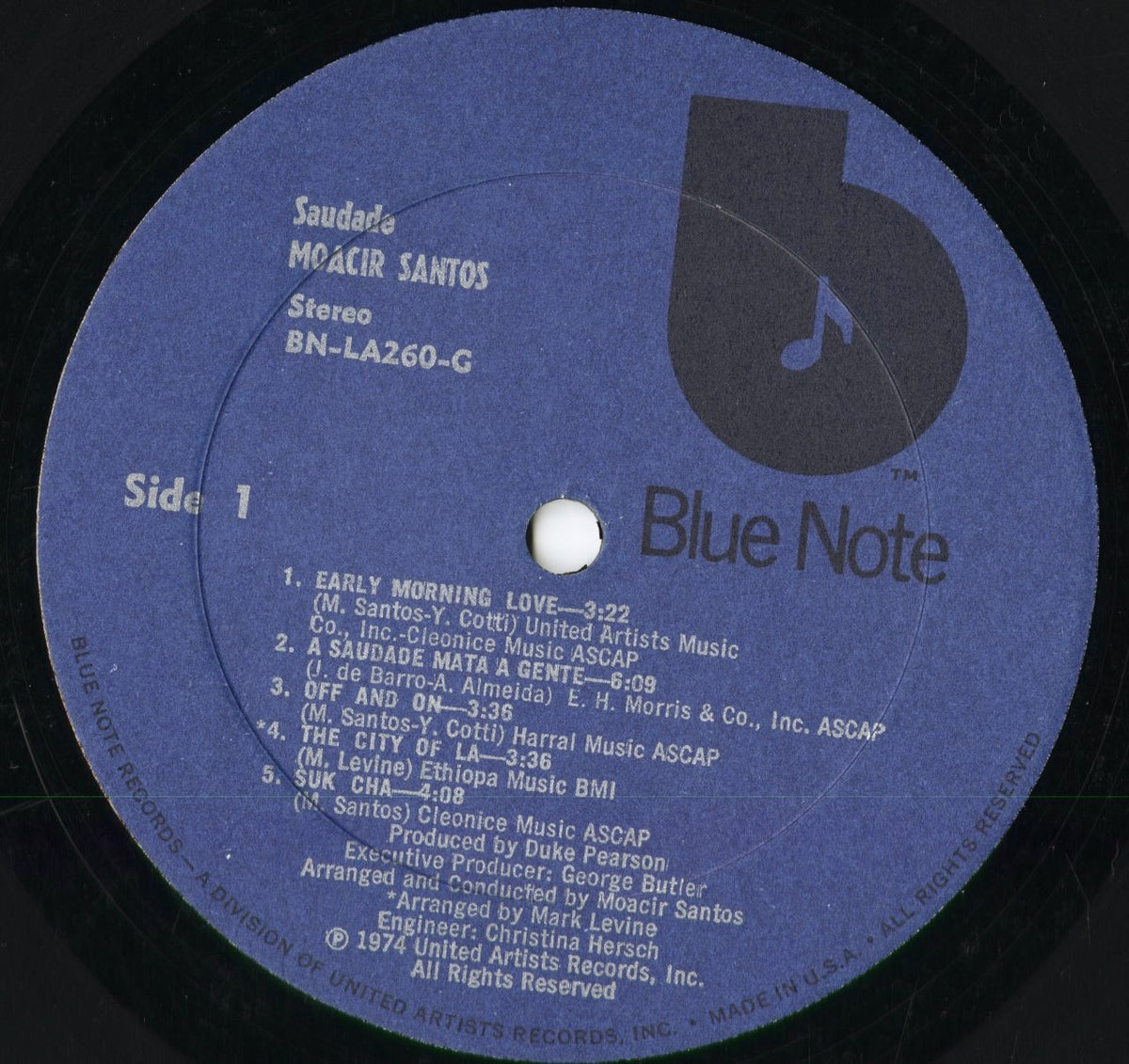 Moacir Santos - Saudade (BN LA260 G) 1974 US Blue Note|中古LP