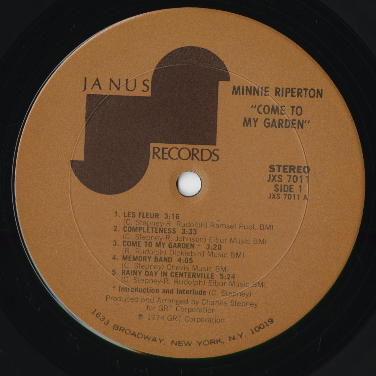 Minnie Riperton - Come To My Garden (JXS7011) 1974 US Janus Records|中古LP