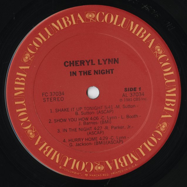 Cheryl Lynn / シェリル・リン / In The Night (FC37034)
