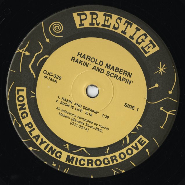 Harold Mabern / ハロルド・メイバーン / Rakin' And Scrapin' (OJC330)