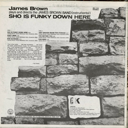 James Brown - Sho Is Funky Down Here (KS-1110) 1971 US King|中古LP