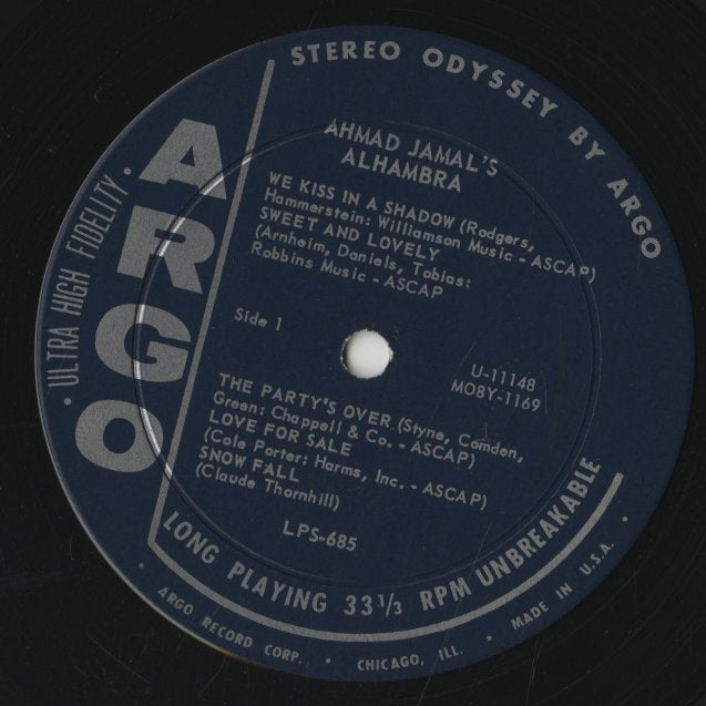 Ahmad Jamal / アーマッド・ジャマル / Alhambra (LPS 685)