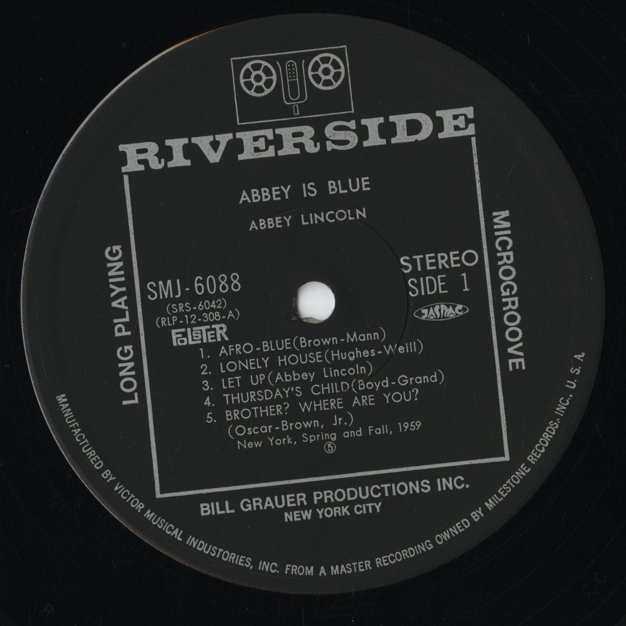 Abbey Lincoln - Abbey Is Blue (SMJ-6088) 1975 JPN Riverside|中古LP