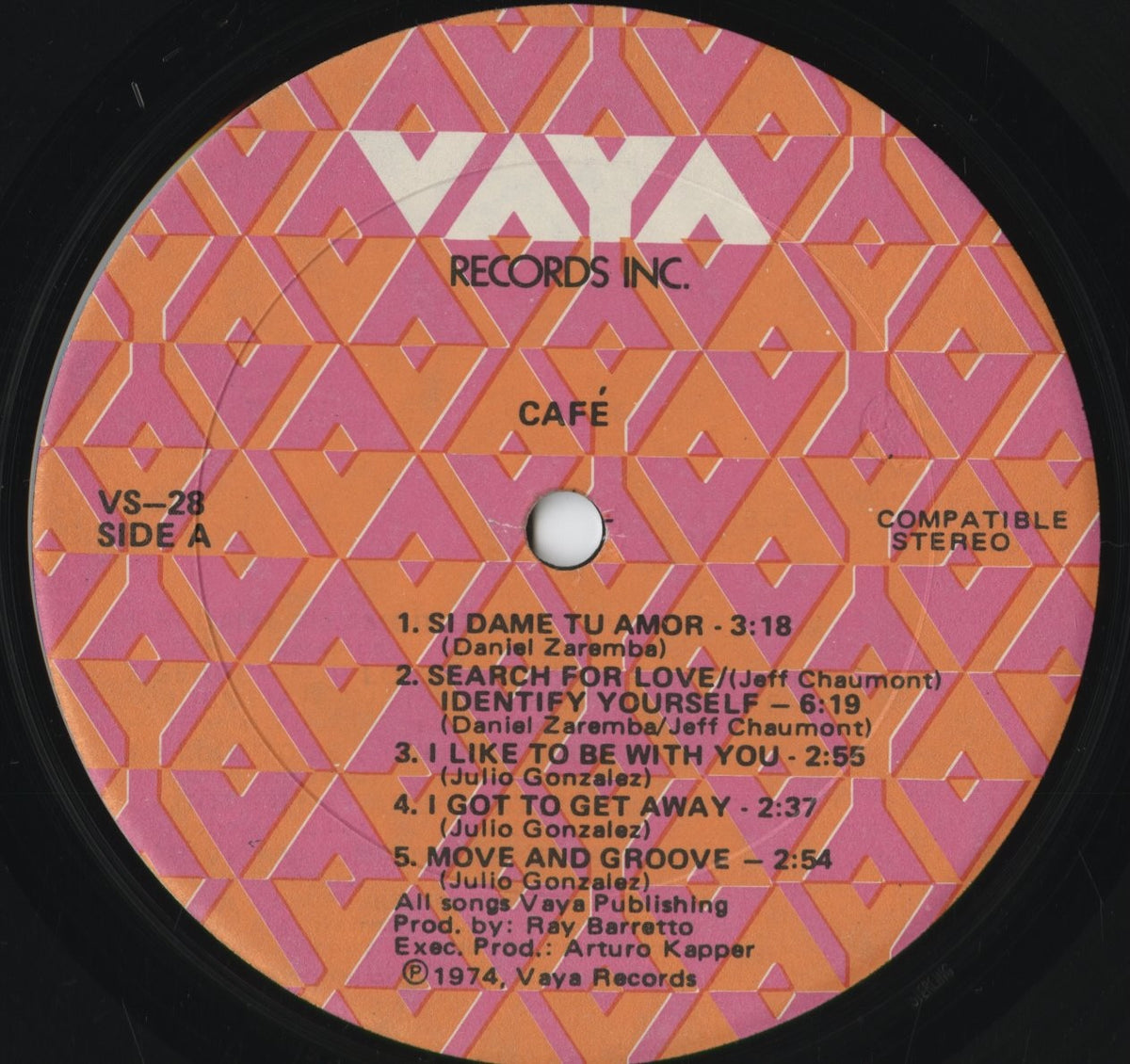 Cafe - Cafe (VS-28) 1974 US Vaya|中古LP