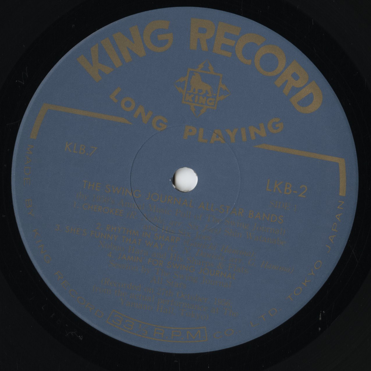 V.A. – The Swing Journal All-Star Bands (WWLJ-7101) LP 1994 JPN King Record|中古LP