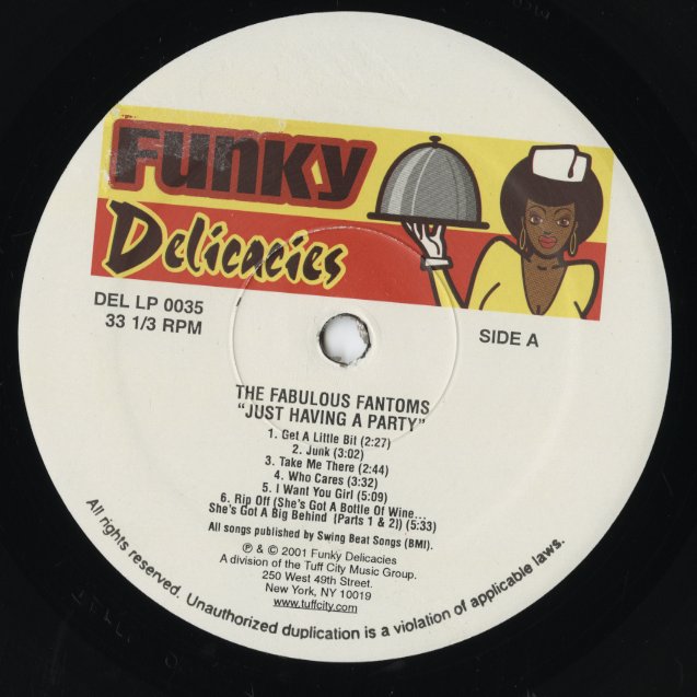 The Fabulous Fantoms / ファビュラス・ファントムズ / Just Having A Party (DEL LP 0035)