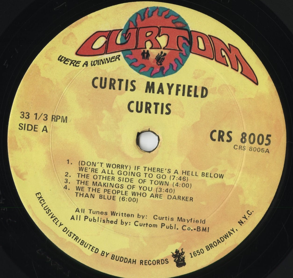 Curtis Mayfield - Curtis (CRS 8005) 1970 US Curtom|中古LP