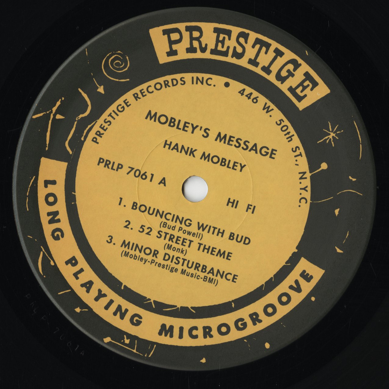 Hank Mobley – Mobley's Message (VIJJ-30030) LP 1993 JPN Prestige | 中古LP