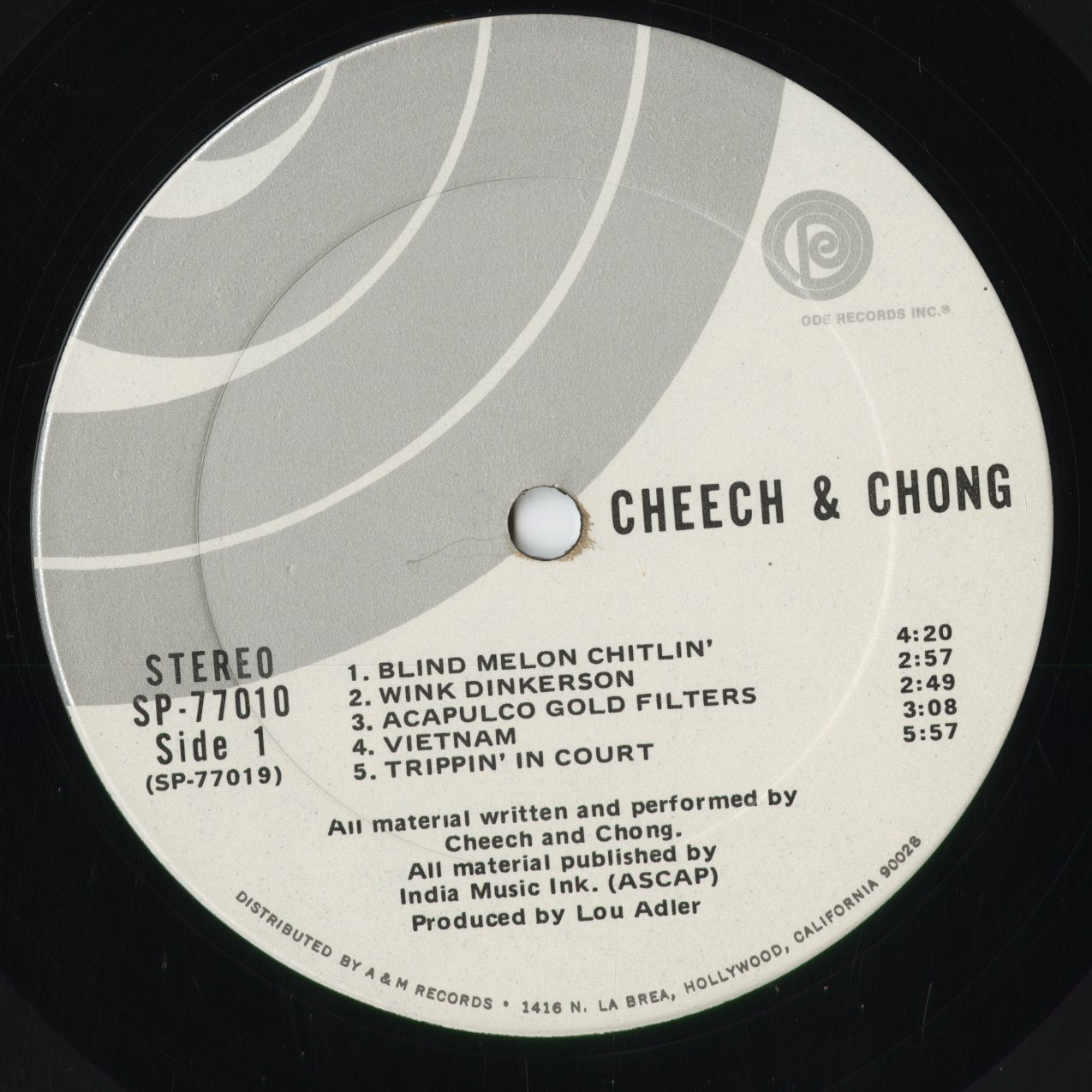 Cheech & Chong - Cheech & Chong (SP 77010) 1971 US Ode|中古LP