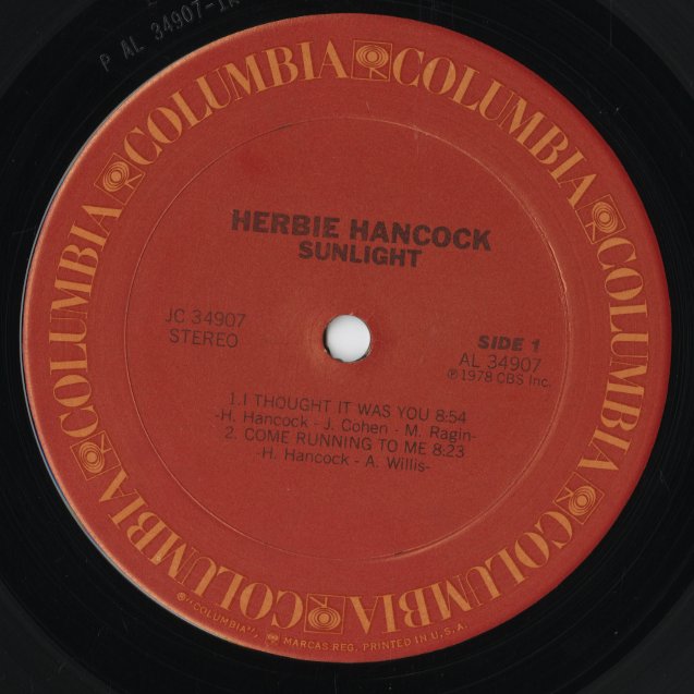 Herbie Hancock / ハービー・ハンコック / Sunlight (JC 34907)