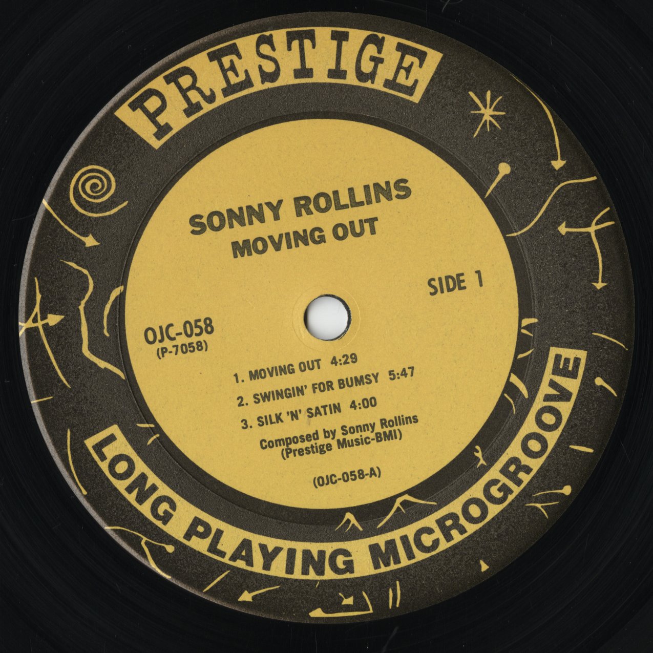Sonny Rollins - Moving Out (OJC-058) LP 1983 US Prestige / OJC|中古LP