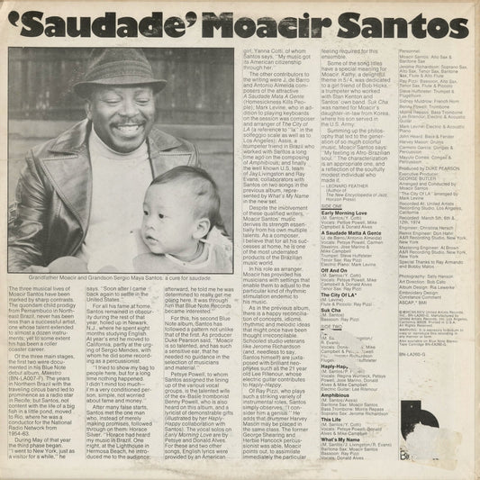 Moacir Santos - Saudade (BN LA260 G) 1974 US Blue Note|中古LP