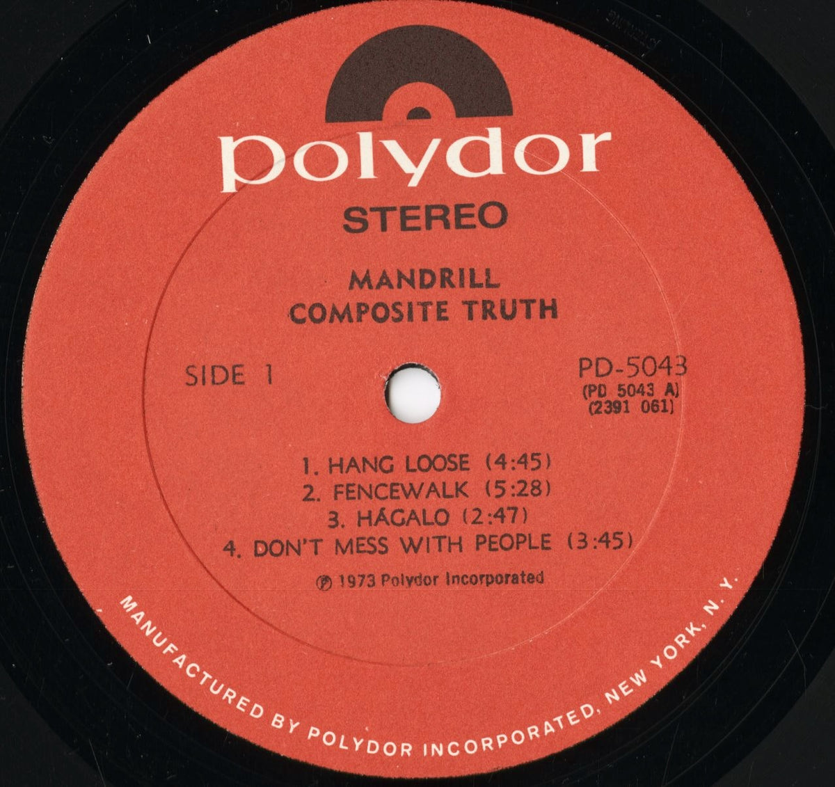 Mandrill - Composite Truth (PD 5043) 1973 US Polydor|中古LP