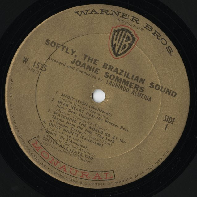 Joanie Sommers / ジョニー・ソマーズ / Softly, The Brazilian Sound (W1575)