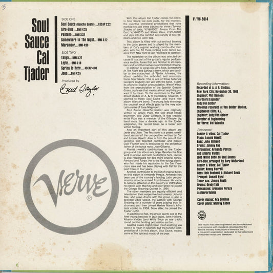 Cal Tjader - Soul Sauce (V6-8614) 1965 US Verve|中古LP