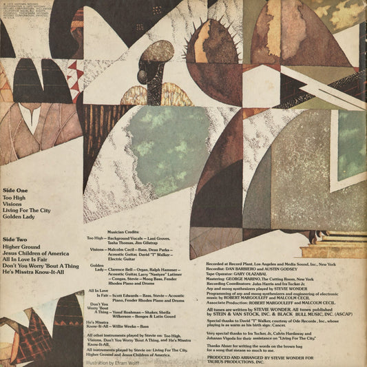 Stevie Wonder - Innervisions (T 326L) 1973 US Tamla|中古LP