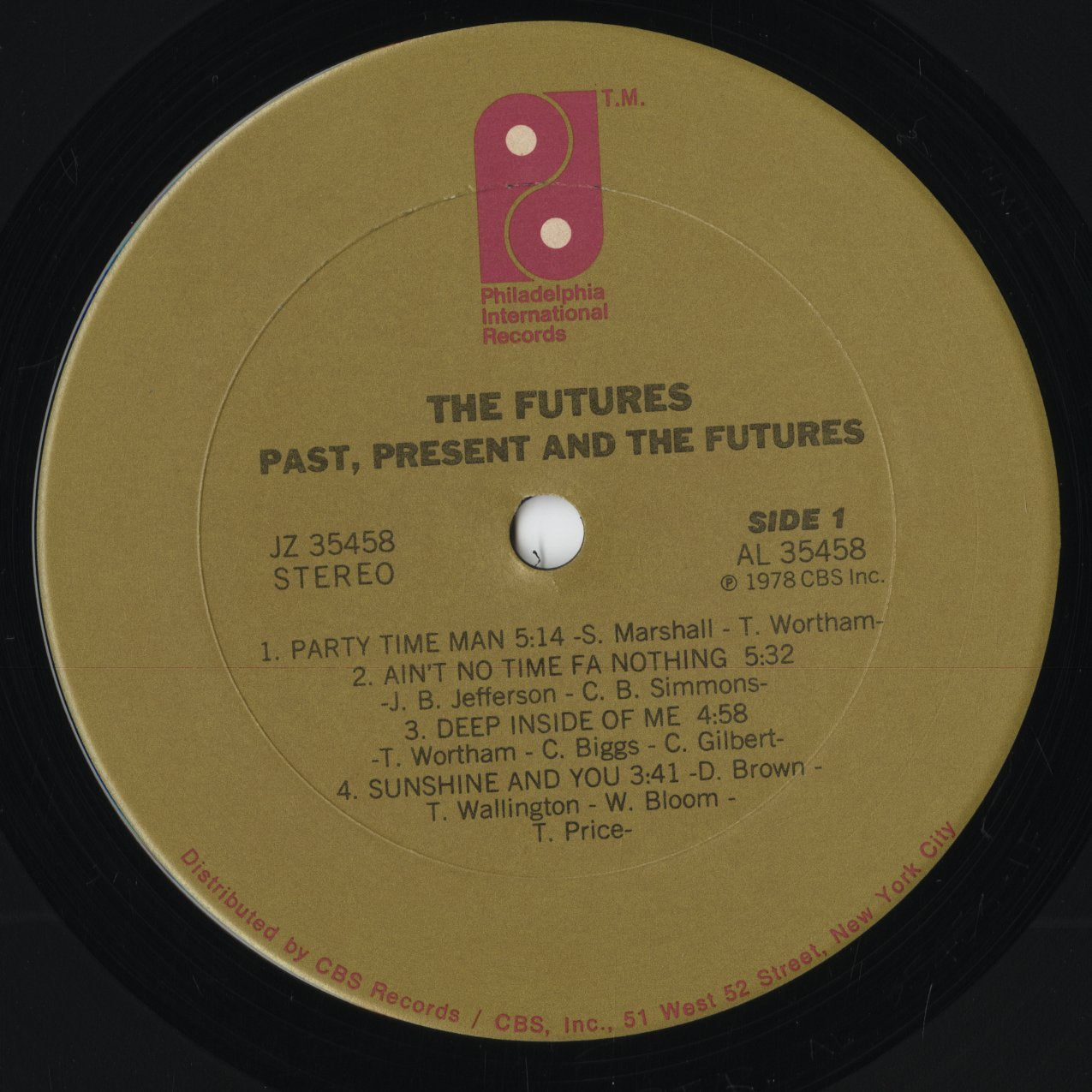 The Futures - Past, Present And The Futures (JZ 35458) 1978 US Philadelphia International Records|中古LP