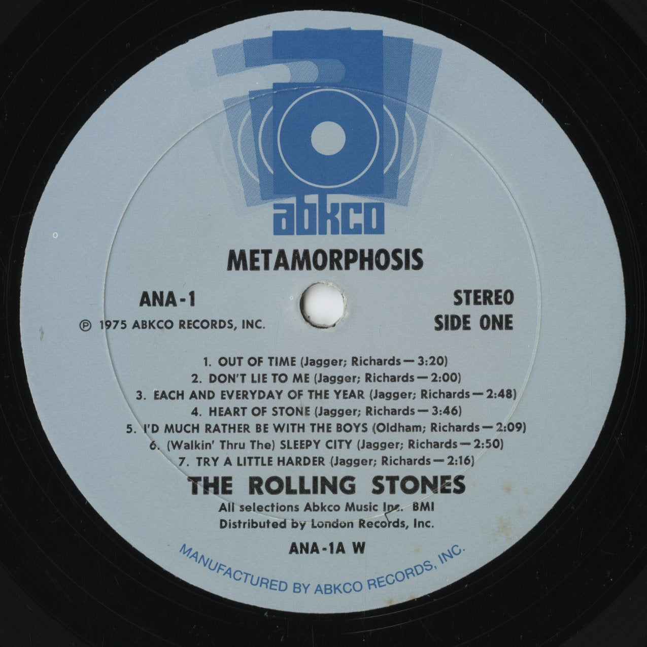 The Rolling Stones - Metamorphosis (ANA1) LP 1975 US ABKCO Records|中古LP