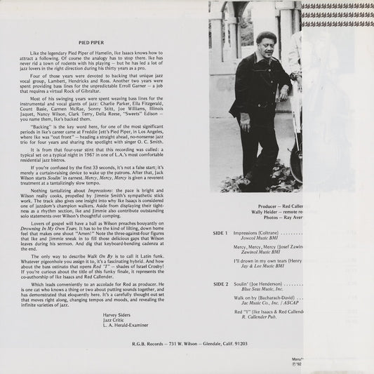 Ike Isaacs / アイク・アイザックス / At The Pied Piper (NLP6001)