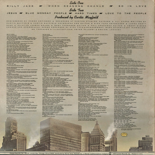 Curtis Mayfield - There's No Place Like America Today (CU 5001) 1975 US Curtom|中古LP