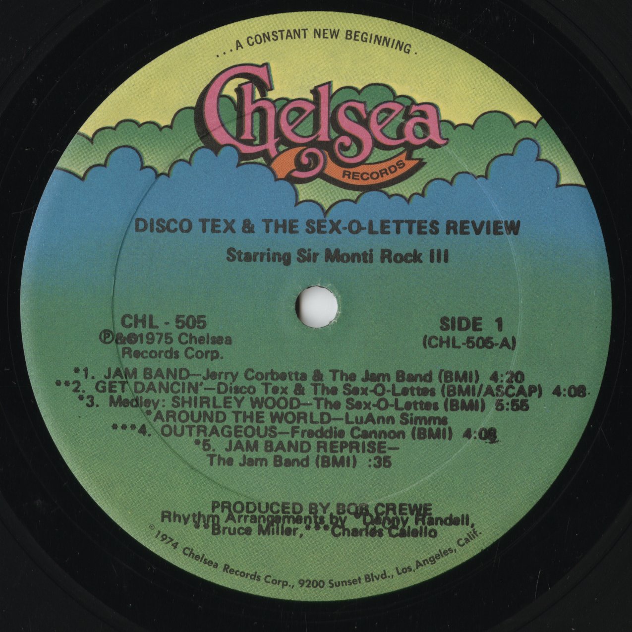 Disco-Tex And His Sex-O-Lettes - Disco-Tex And His Sex-O-Lettes (CHL 505) 1975 US Chelsea Records|中古LP