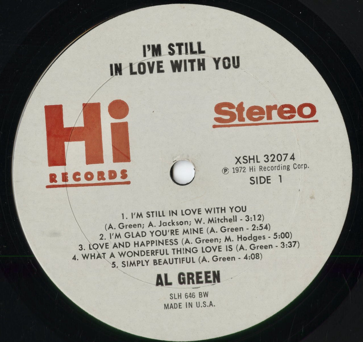 Al Green - I'm Still In Love With You (XSHL 32074) 1972 US HI|中古LP