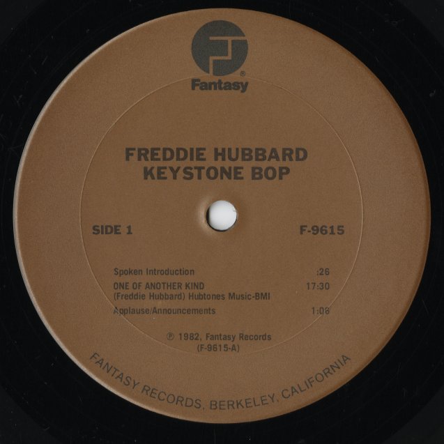 Freddie Hubbard - Keytone Bop (F-9615) LP 1982 US Fantasy|中古LP