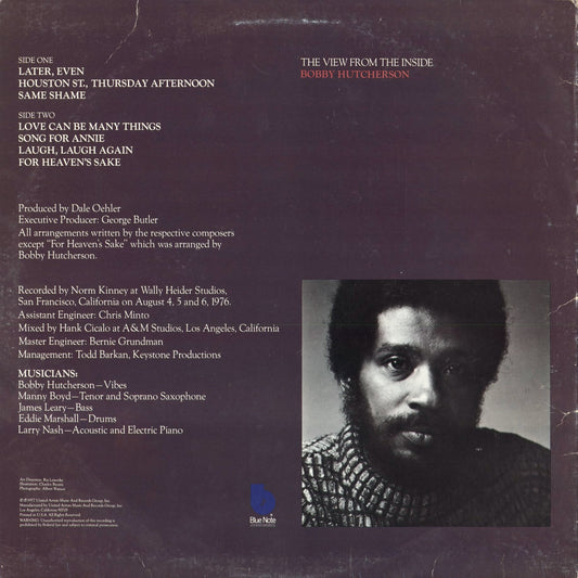 Bobby Hutcherson - The View From The Inside (BN-LA710-G) 1977 US Blue Note|中古LP