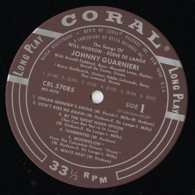 Johnny Guarnieri / ジョニー・ガルニエリ / The Songs Of Will Hudson & Eddie De Lange (MVJJ-30024)