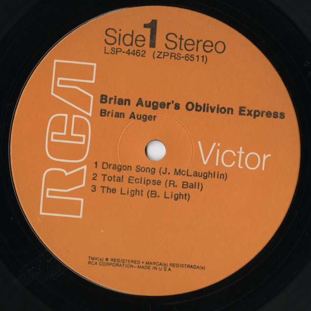 Brian Auger / ブライアン・オーガーズ・オブリビオン・エクスプレス / Brian Auger's Oblivion Express (LSP-4462)