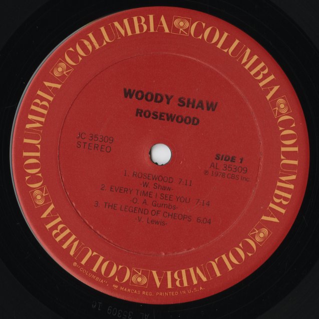 Woody Shaw - Rosewood (JC35309) LP 1978 US Columbia|中古LP